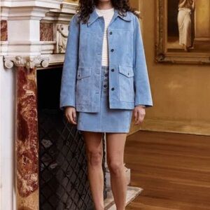 Rolla’s Blue Suede Worker Jacket